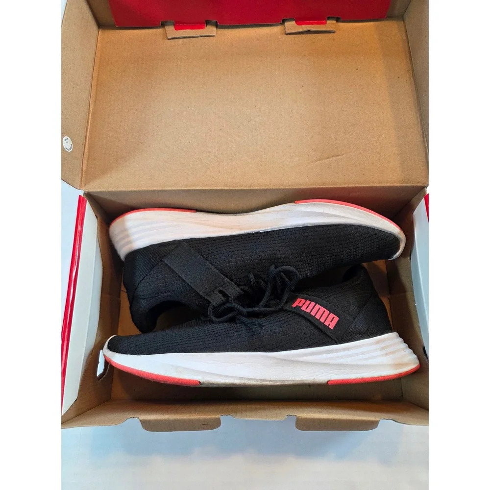 Puma Radiate XT Womens Training Shoes Black Pink Alert Gym Sneakers